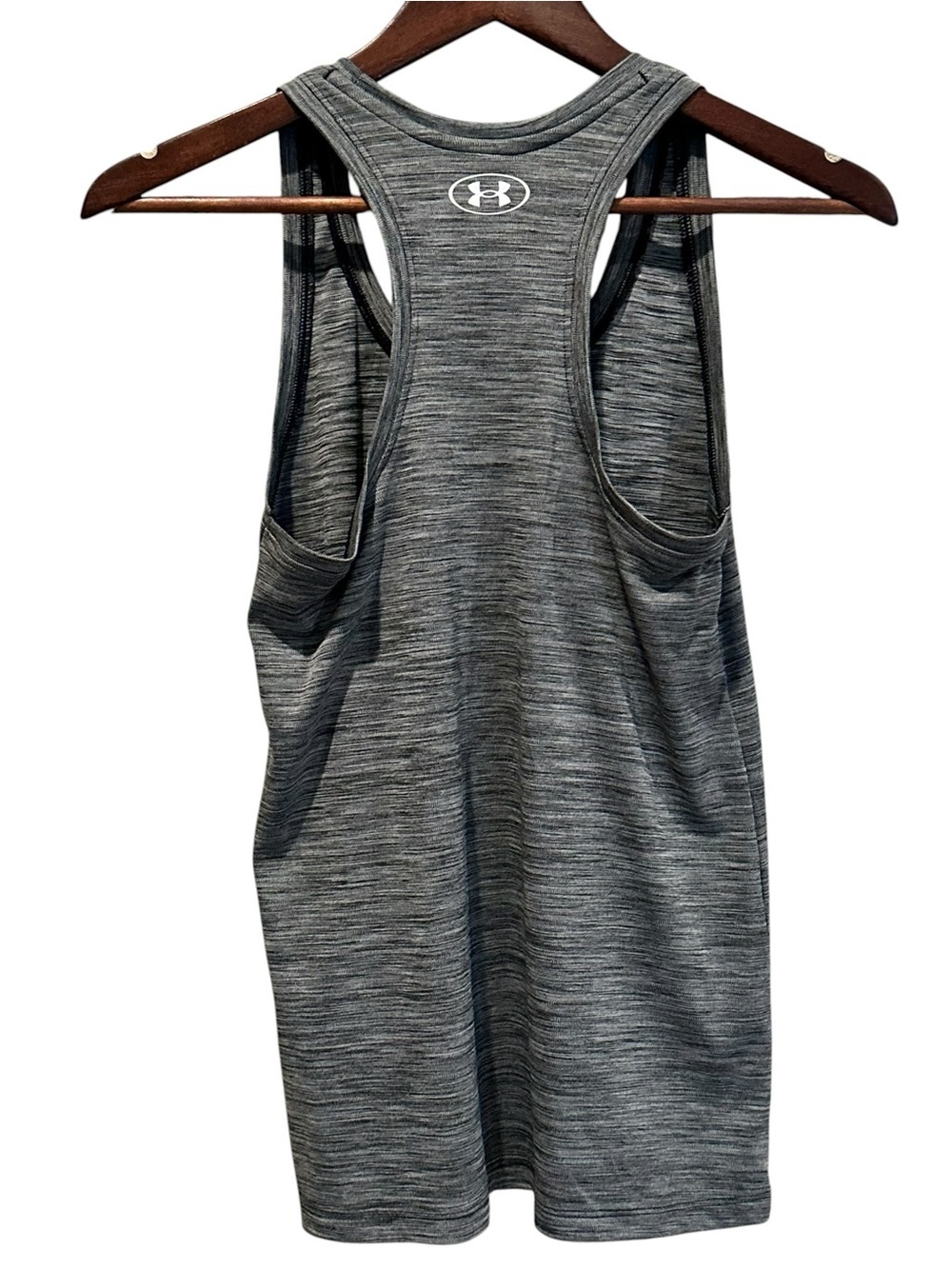 UNDER ARMOUR Women's Gray Tank Reflective Logo Loose Fit Size XS - Picture 3 of 7